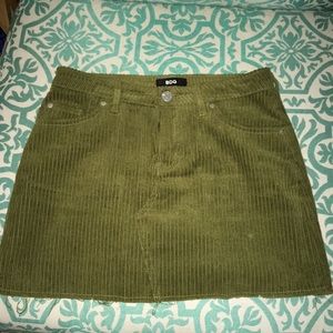 Green Corduroy skirt